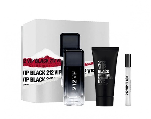 Carolina Herrera 212 VIP Black Eau de Parfum 100mlset of 3