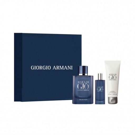 Armani Acqua Di Gio Profondo for Men Eau de Parfum 75ml set of 3