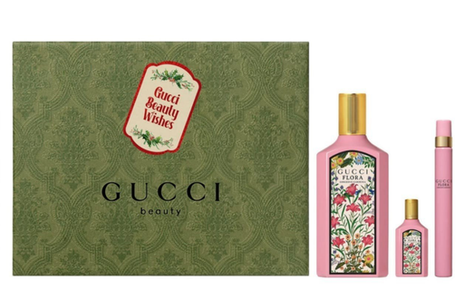Gucci Flora Gorgeous Gardenia Gift Set (EDP 100 ml + EDP 5 ml + EDP Rollerball 7.5 ML)