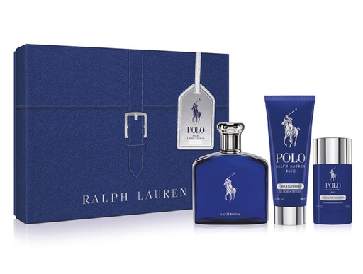 Ralph Lauren Polo Blue Eau de Parfum 125ml set of 3